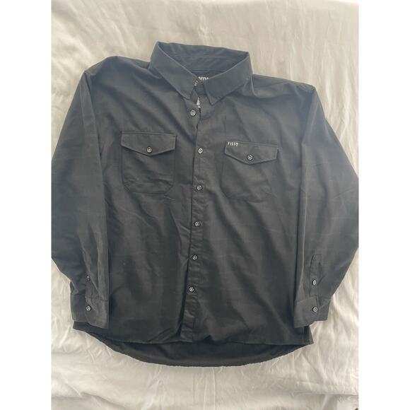 Dixxon Flannel Co Shirt Mens 4X Black Fist Army Glove Lords Button Up D-Tech - Picture 1 of 9